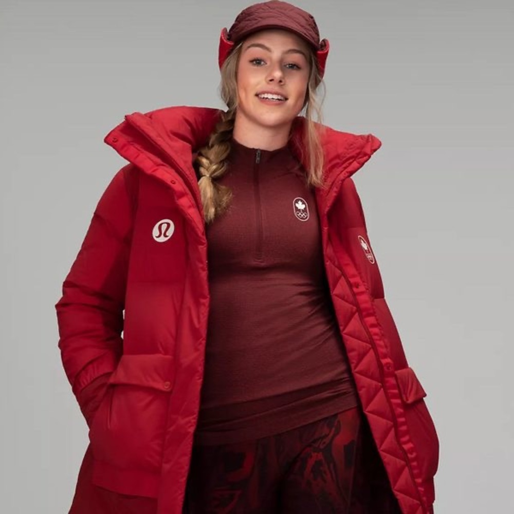 Team Canada Lululemon Red Half Zip